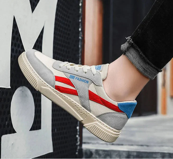Andningsbara lågskurna Casual sneakers för män | Bortelo
