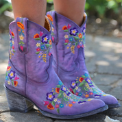 Cowgirl Stövlar Med Blommönster | Dixie