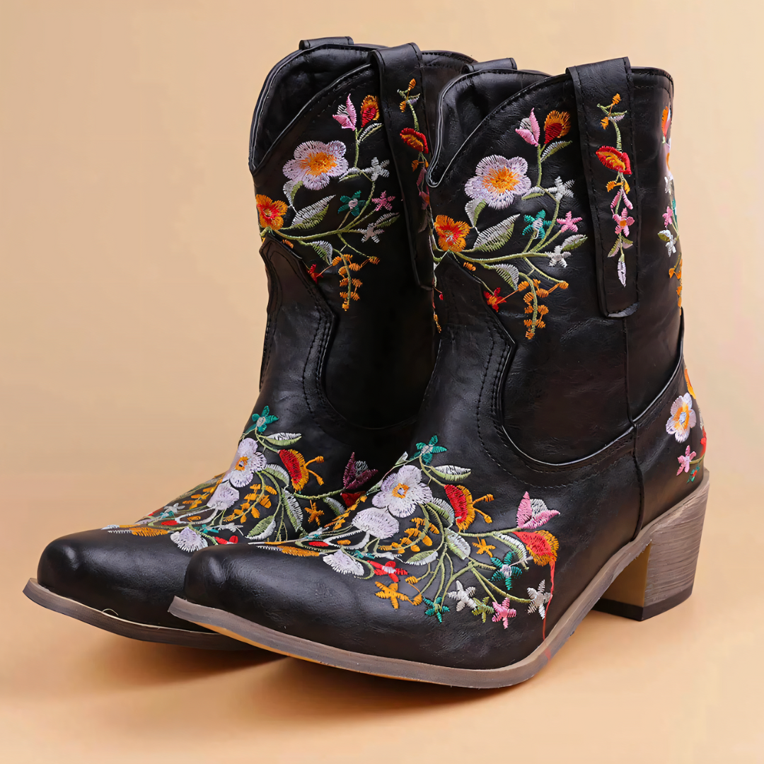 Cowgirl Stövlar Med Blommönster | Dixie