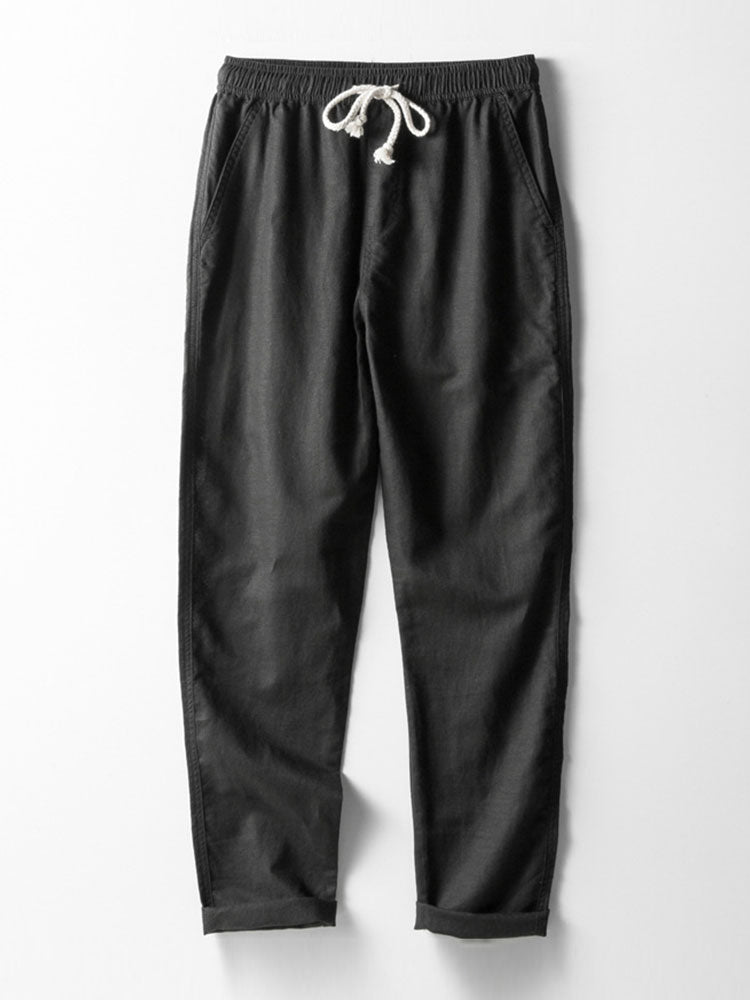 Unisex Linnebyxor Med Dragsko | Rocco