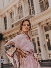 Livlig Kimono Stil Strandöverdrag för kvinnor - Mejera