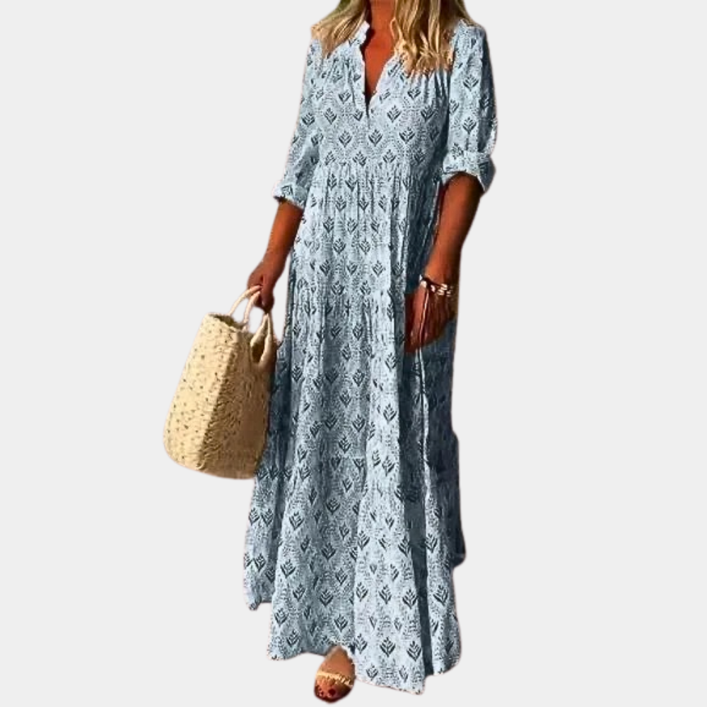 Boho Maxiklänning för Kvinnor | Lättvikts Modern Stil - Adelai