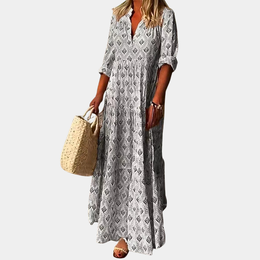 Boho Maxiklänning för Kvinnor | Lättvikts Modern Stil - Adelai