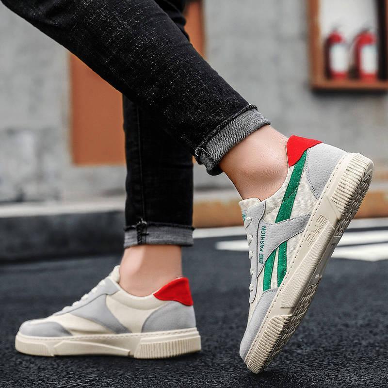 Andningsbara lågskurna Casual sneakers för män | Bortelo