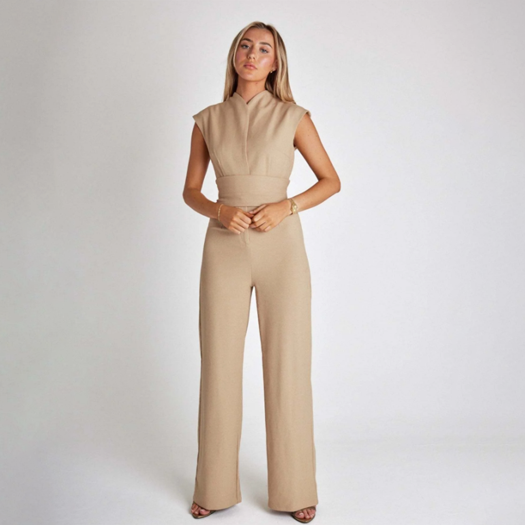 Elegant Jumpsuit Med Bälte | Högpresterande Tyg | Tessie