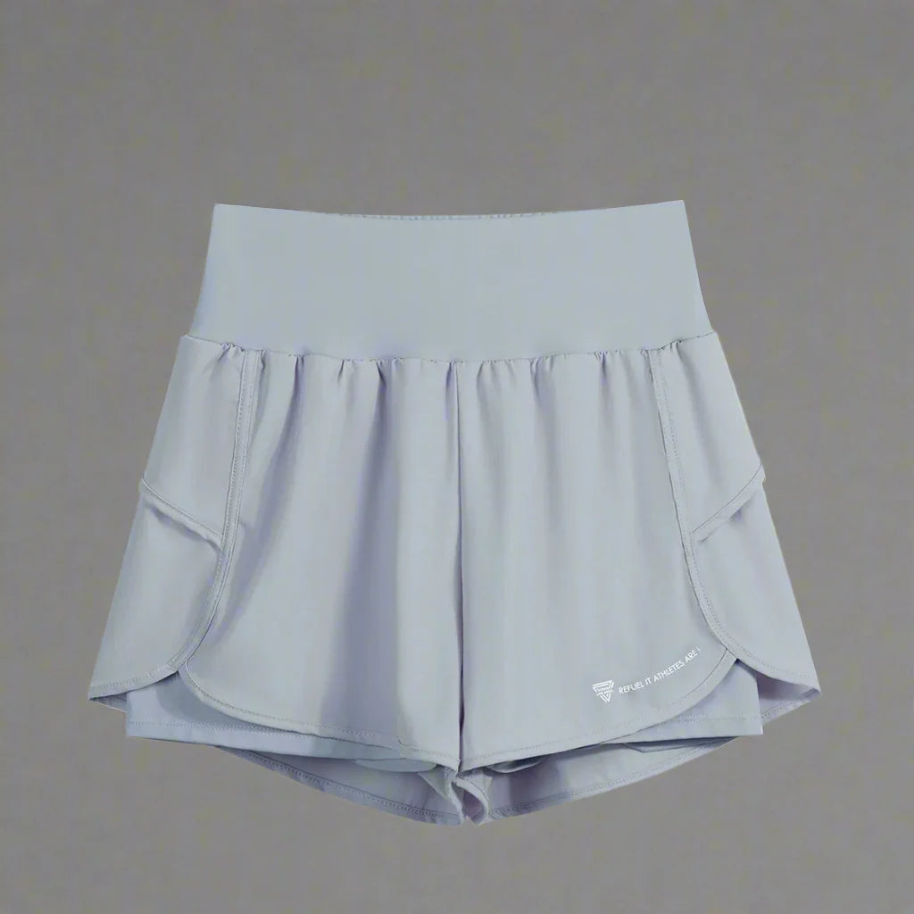 Yogashorts för kvinnor med fickor - 2-i-1 funktion | Hilary