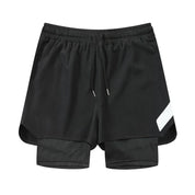 2-i-1 Herrar Shorts med Ficka för Strand, Vandring och Maraton | Edis