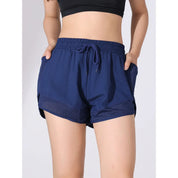 Sommarsportshorts med Hög Midja för Kvinnor | Snabbtorkande Fitnessshorts som Andas - Siyam