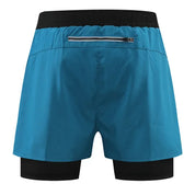 2-i-1 Herrar Shorts med Ficka för Strand, Vandring och Maraton | Edis