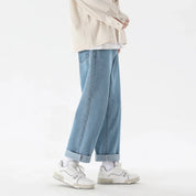 Ankellånga Raka Jeans Med Vida Ben För Män | Rubin