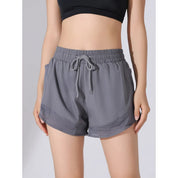 Sommarsportshorts med Hög Midja för Kvinnor | Snabbtorkande Fitnessshorts som Andas - Siyam