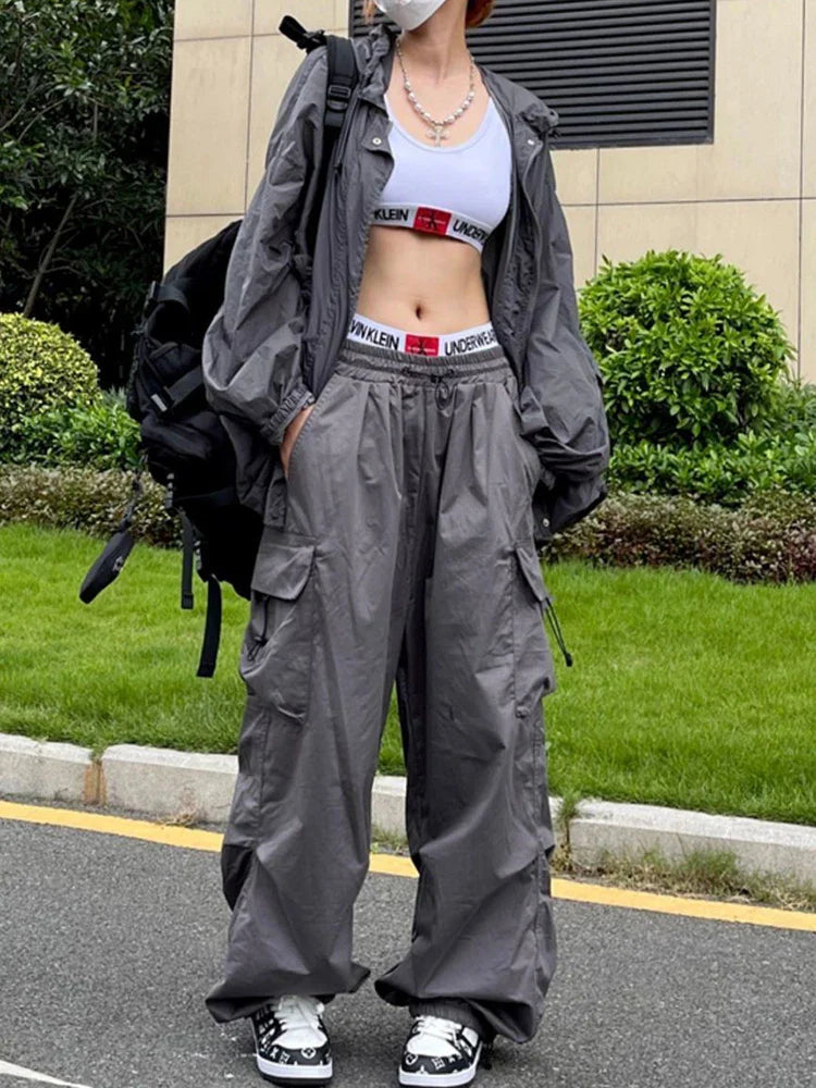 Fallskärm Cargo Byxor För Kvinnor | Snygg Streetwear-Trend | Robbie