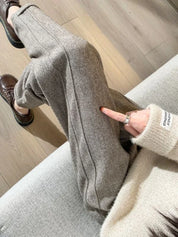 Snygga Byxor I Tweed Med Hög Midja För Kvinnor | Hilda