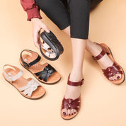 Damensandal aus Kunstleder für Frühling und Sommer - Janicia
