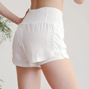 Yogashorts med Hög Midja för Kvinnor med 5 Fickor l Marathon Running Yoga Pilates - Zanau
