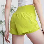 Yogashorts med Hög Midja för Kvinnor med 5 Fickor l Marathon Running Yoga Pilates - Zanau