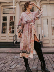 Livlig Kimono Stil Strandöverdrag för kvinnor - Mejera