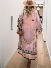 Livlig Kimono Stil Strandöverdrag för kvinnor - Mejera