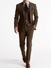 3-Delad Tweed Smoking Set För Män | Klausen